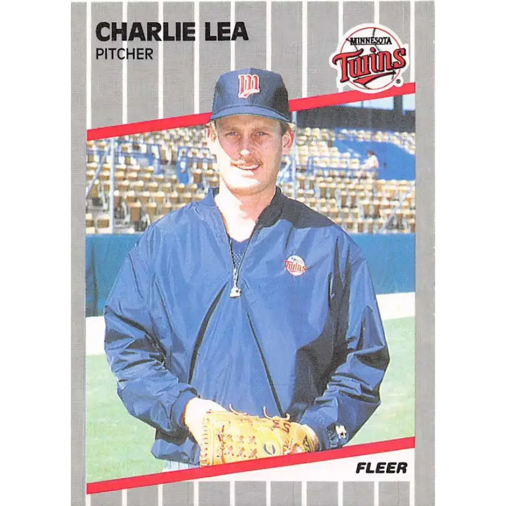 1989 Fleer #119 Charlie Lea EX Excellent Minnesota Twins Baseball Card - Baseball Card Single
