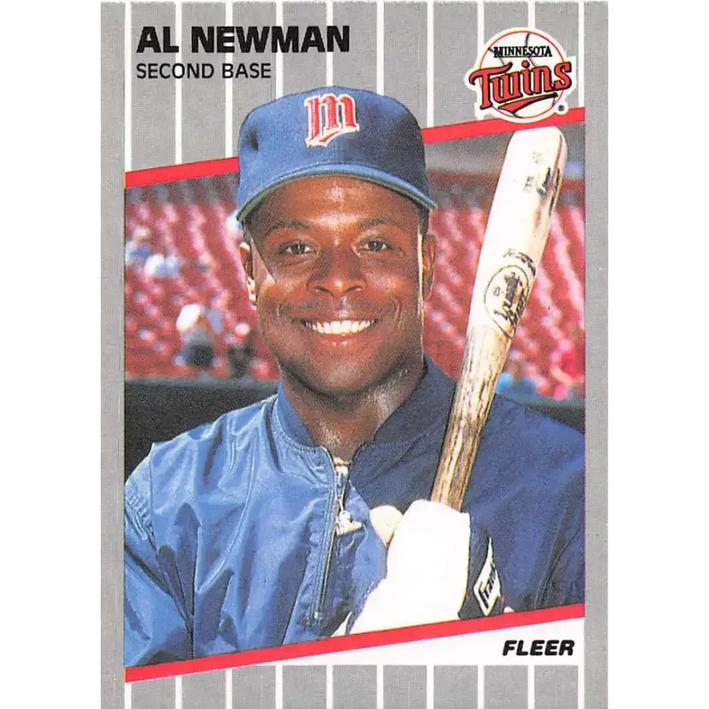 1989 Fleer #122 Al Newman EX Excellent Minnesota Twins Baseball Card - Baseball Card Single