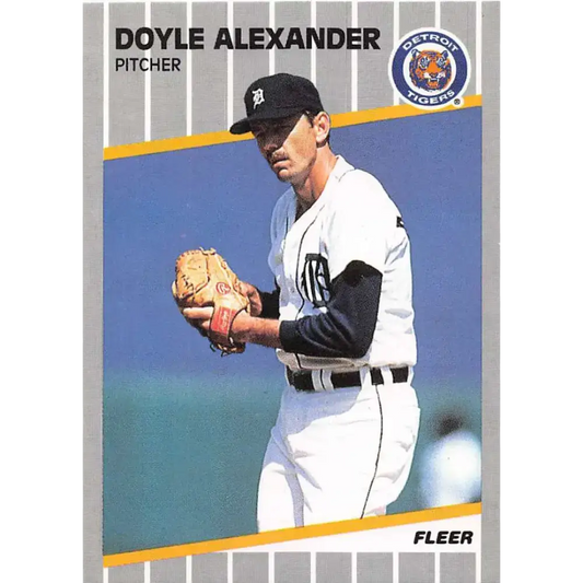 1989 Fleer #128 Doyle Alexander EX Excellent Detroit Tigers Baseball Card