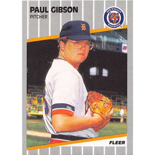 1989 Fleer #131 Paul Gibson EX Excellent Detroit Tigers Baseball Card