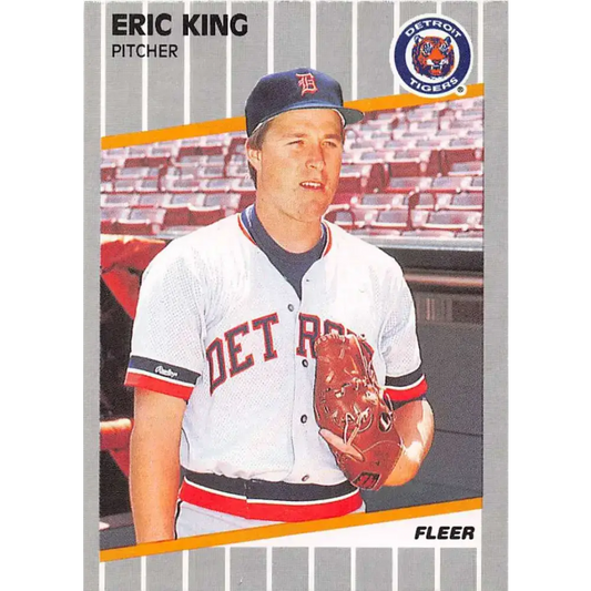 1989 Fleer #136 Eric King EX Excellent Detroit Tigers Baseball Card