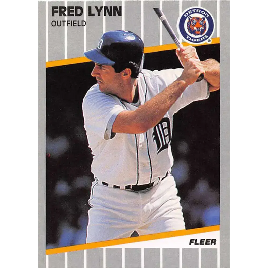 1989 Fleer #138 Fred Lynn EX Excellent Detroit Tigers Baseball Card