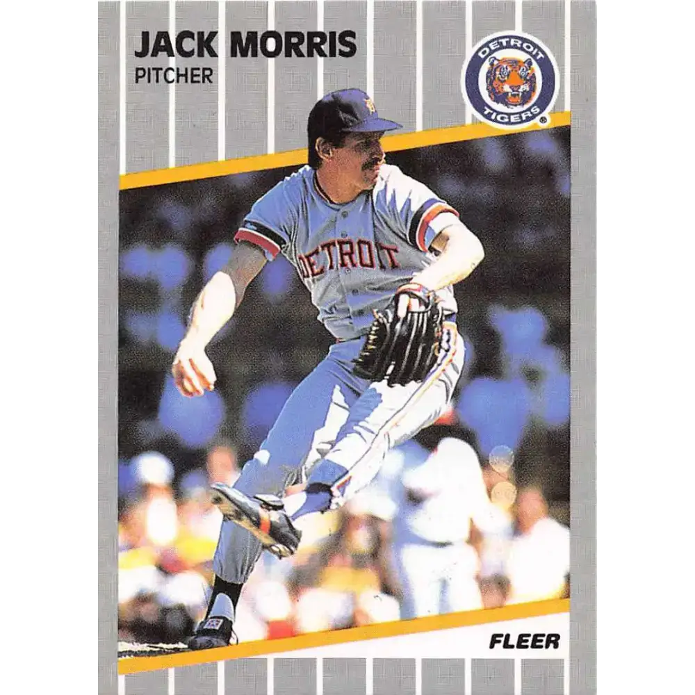 1989 Fleer #139 Jack Morris EX Excellent Detroit Tigers Baseball Card