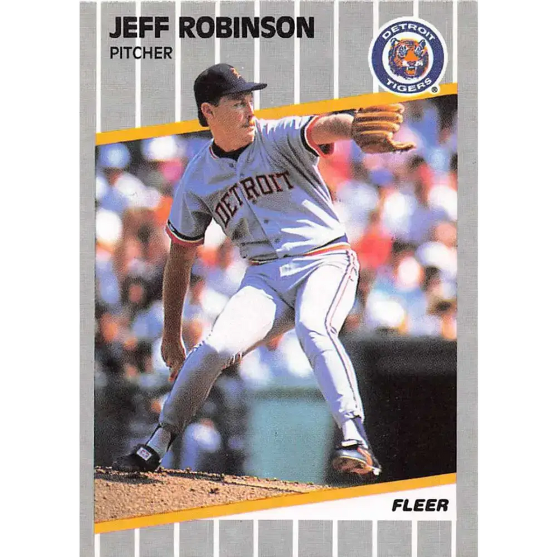 1989 Fleer #143 Jeff Robinson EX Excellent Detroit Tigers Baseball Card - Baseball Card Single