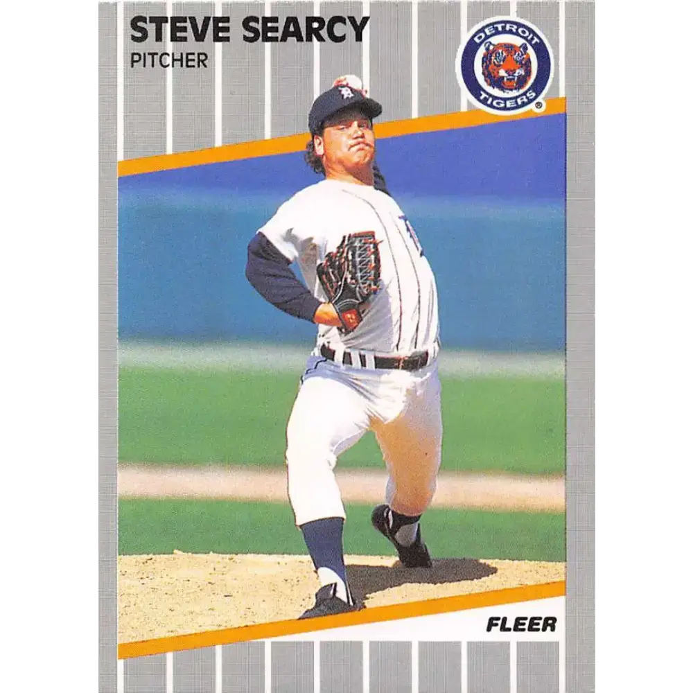 1989 Fleer #145 Steve Searcy EX Excellent Detroit Tigers Baseball Card - Baseball Card Single