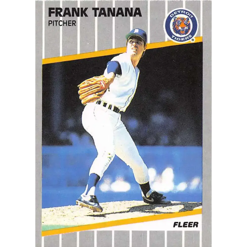 1989 Fleer #147 Frank Tanana EX Excellent Detroit Tigers Baseball Card - Baseball Card Single
