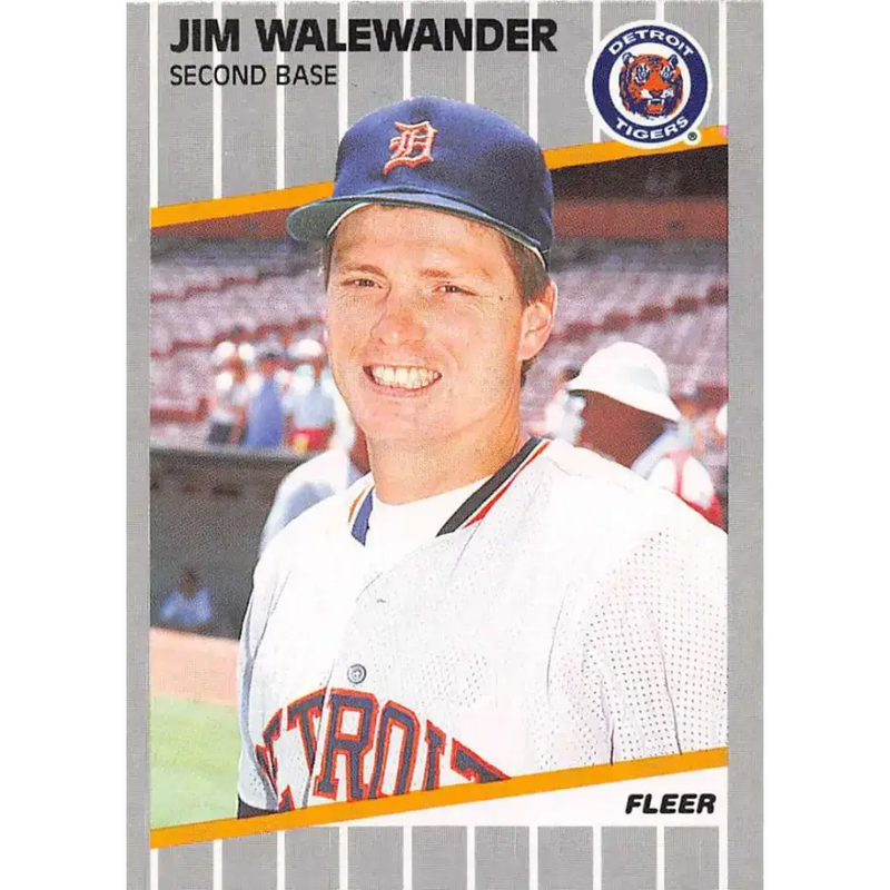 1989 Fleer #150 Jim Walewander EX Excellent Detroit Tigers Baseball Card - Baseball Card Single