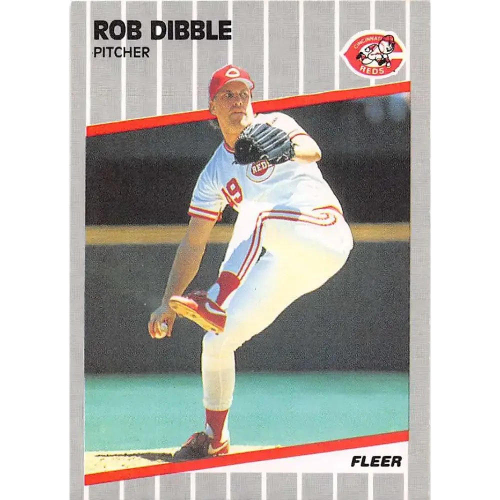 1989 Fleer #160 Rob Dibble EX Excellent RC Rookie Cincinnati Reds Baseball Card