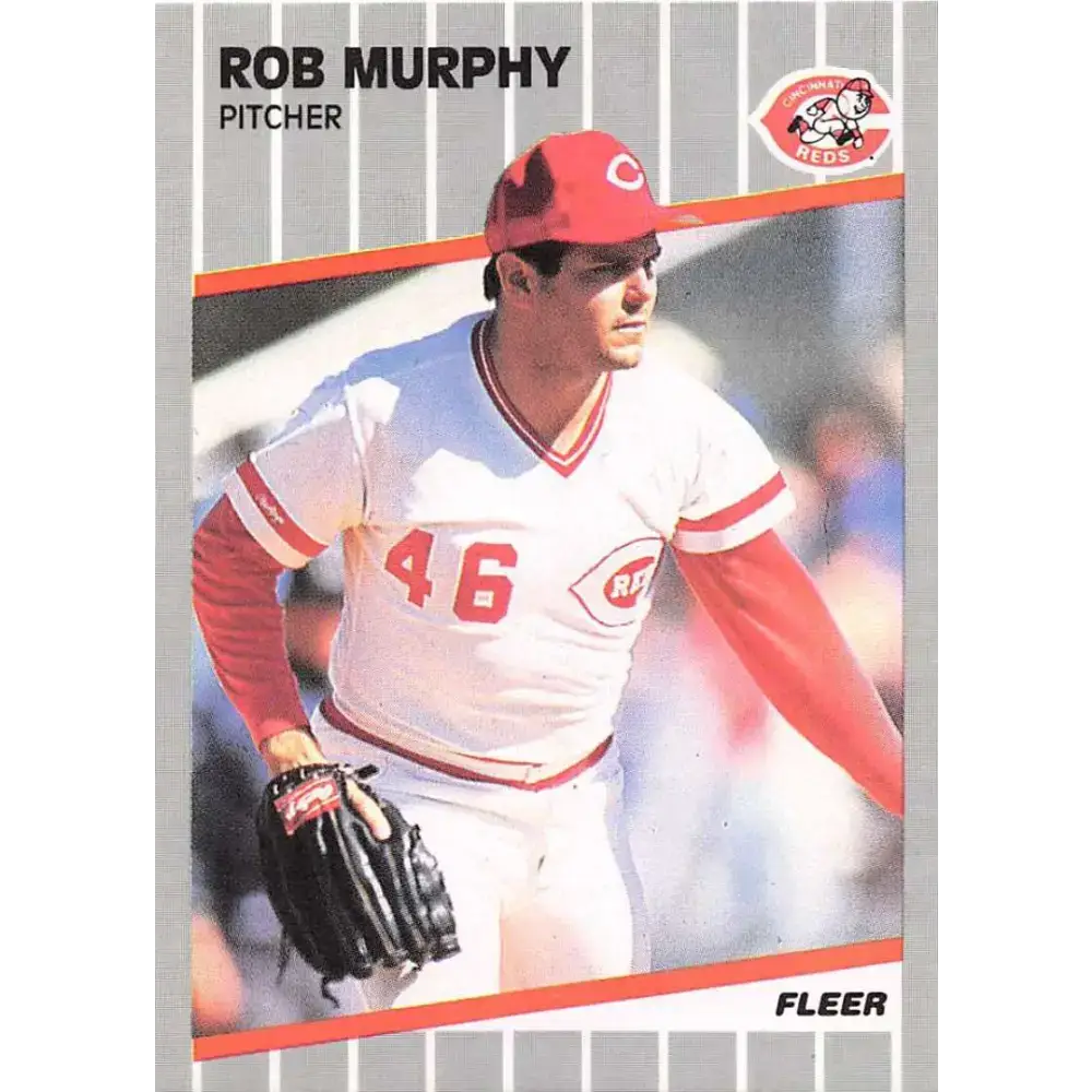 1989 Fleer #165 Rob Murphy EX Excellent Baseball Card - Baseball Card Single