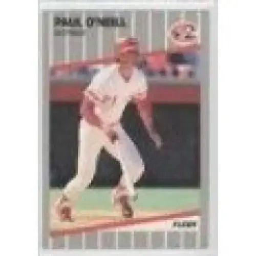 1989 Fleer #166 Paul O’Neill EX Excellent Cincinnati Reds Baseball Card - Baseball Card Single