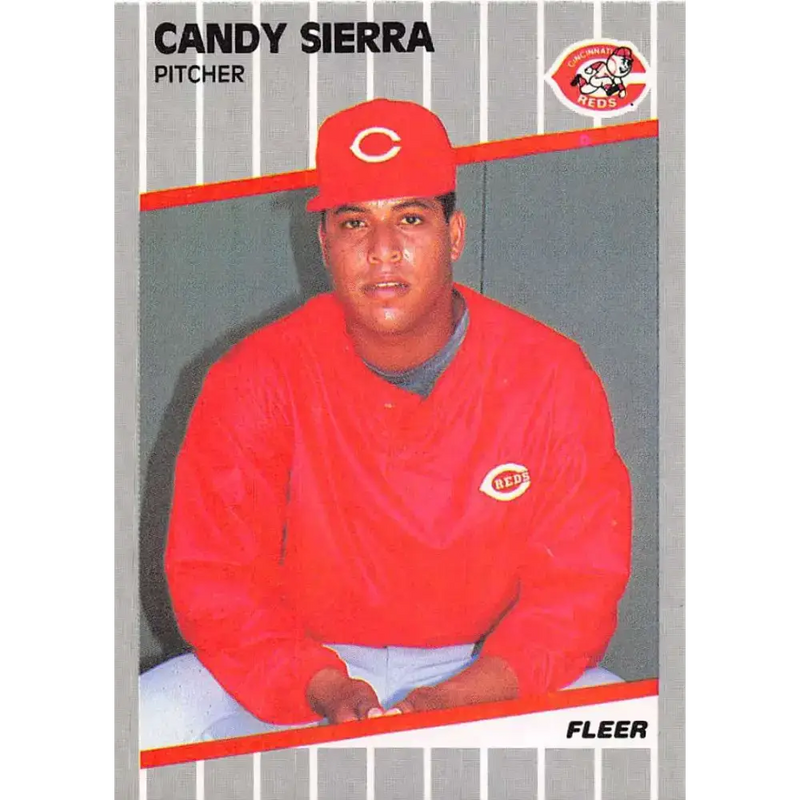 1989 Fleer #171 Candy Sierra EX Excellent Cincinnati Reds Baseball Card - Baseball Card Single