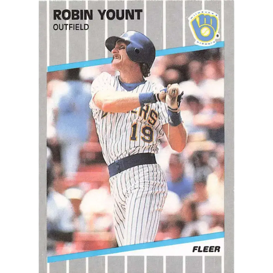1989 Fleer #200 Robin Yount EX Excellent Milwaukee Brewers Baseball Card