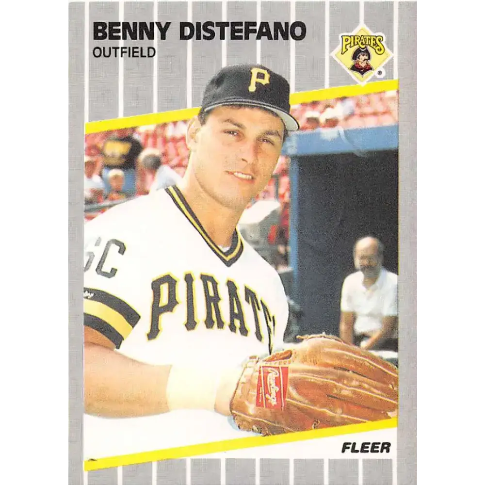 1989 Fleer #205 Benny Distefano EX Excellent Pittsburgh Pirates Baseball Card - Baseball Card Single