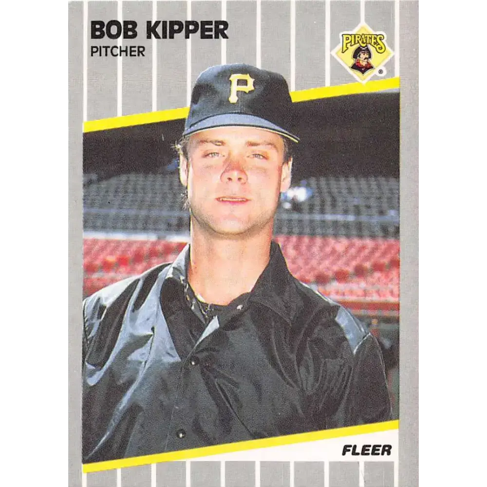 1989 Fleer #211 Bob Kipper EX Excellent Pittsburgh Pirates Baseball Card - Baseball Card Single