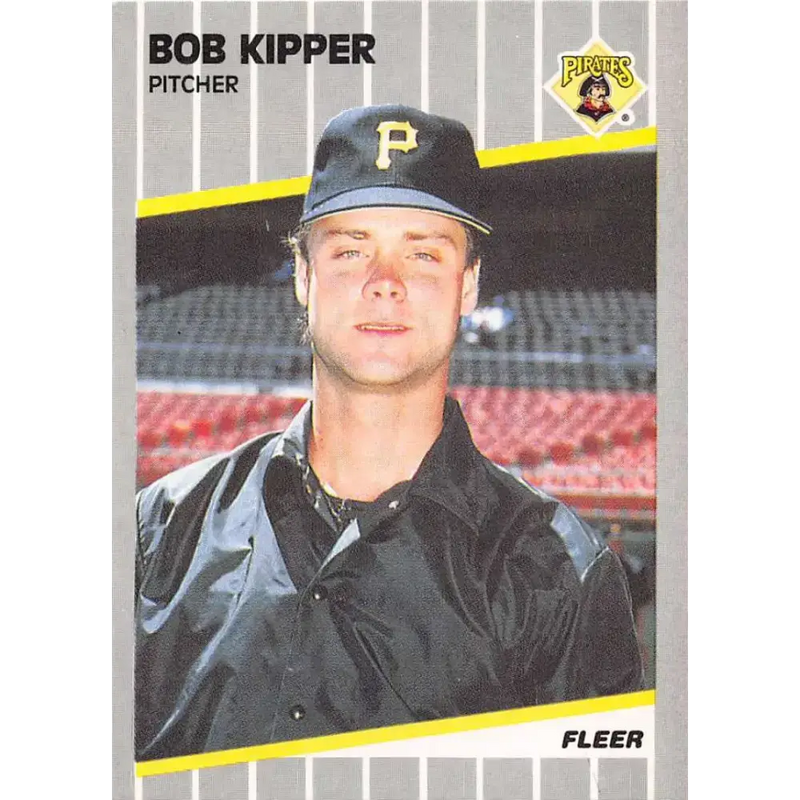 1989 Fleer #211 Bob Kipper EX Excellent Pittsburgh Pirates Baseball Card - Baseball Card Single