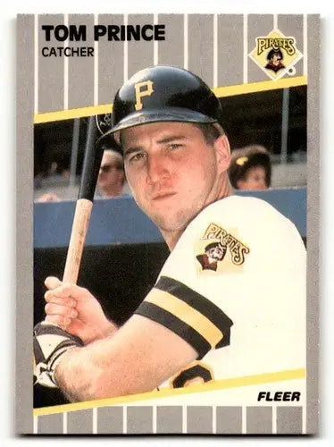 Tom Prince Pittsburgh Pirates baseball card from 1989 Fleer #217 for collectors