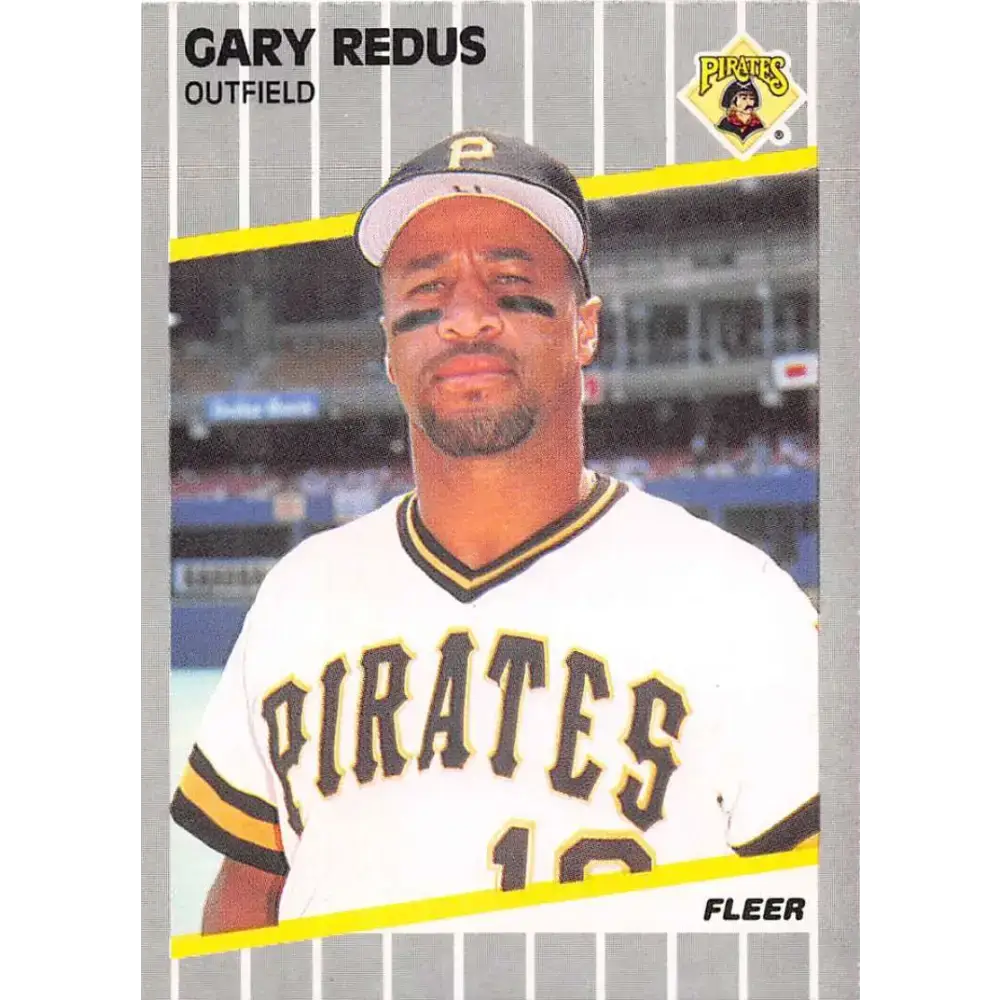1989 Fleer #218 Gary Redus EX Excellent Pittsburgh Pirates Baseball Card