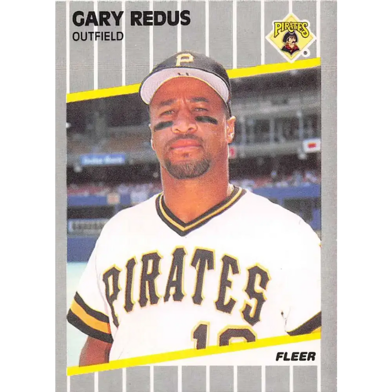 1989 Fleer #218 Gary Redus EX Excellent Pittsburgh Pirates Baseball Card