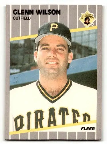 Glenn Wilson Pittsburgh Pirates baseball card from 1989 Fleer series