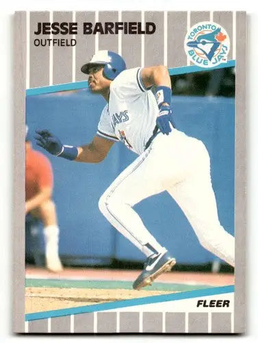 Jesse Barfield Toronto Blue Jays baseball card from 1989 Fleer series