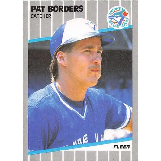 1989 Fleer #227 Pat Borders EX Excellent RC Rookie Toronto Blue Jays Baseball Card