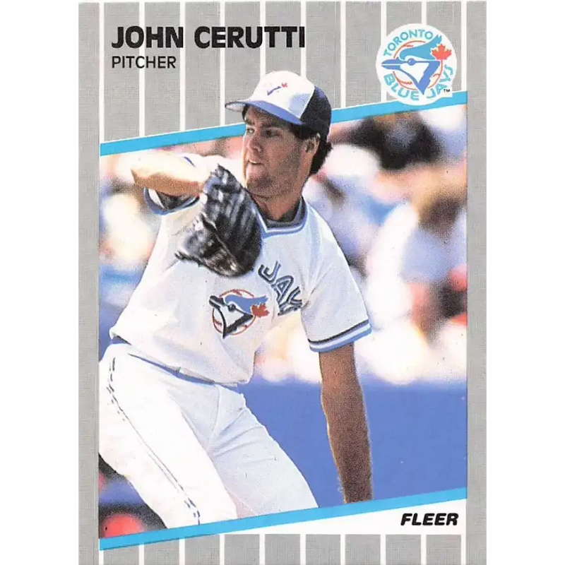 1989 Fleer #228 John Cerutti EX Excellent Toronto Blue Jays Baseball Card - Baseball Card Single