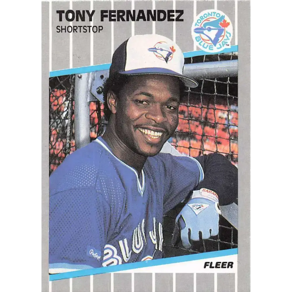 1989 Fleer #231 Tony Fernandez EX Excellent Toronto Blue Jays Baseball Card - Baseball Card Single