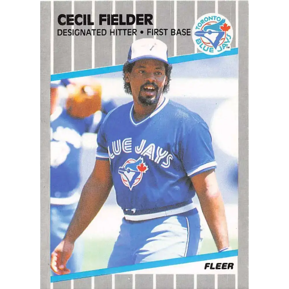 1989 Fleer #232 Cecil Fielder EX Excellent Toronto Blue Jays Baseball Card - Baseball Card Single