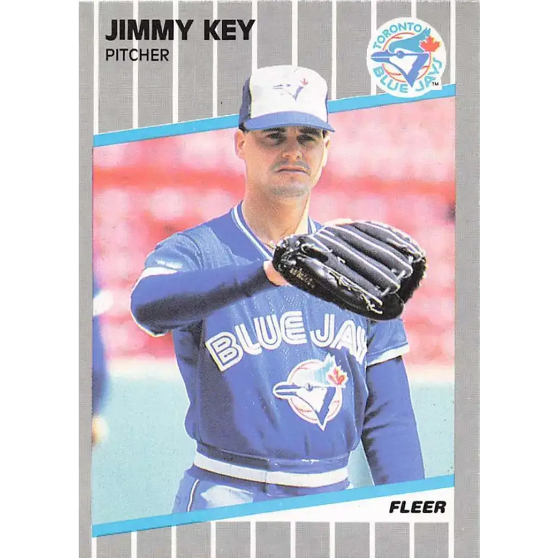 1989 Fleer #236 Jimmy Key EX Excellent Toronto Blue Jays Baseball Card - Baseball Card Single