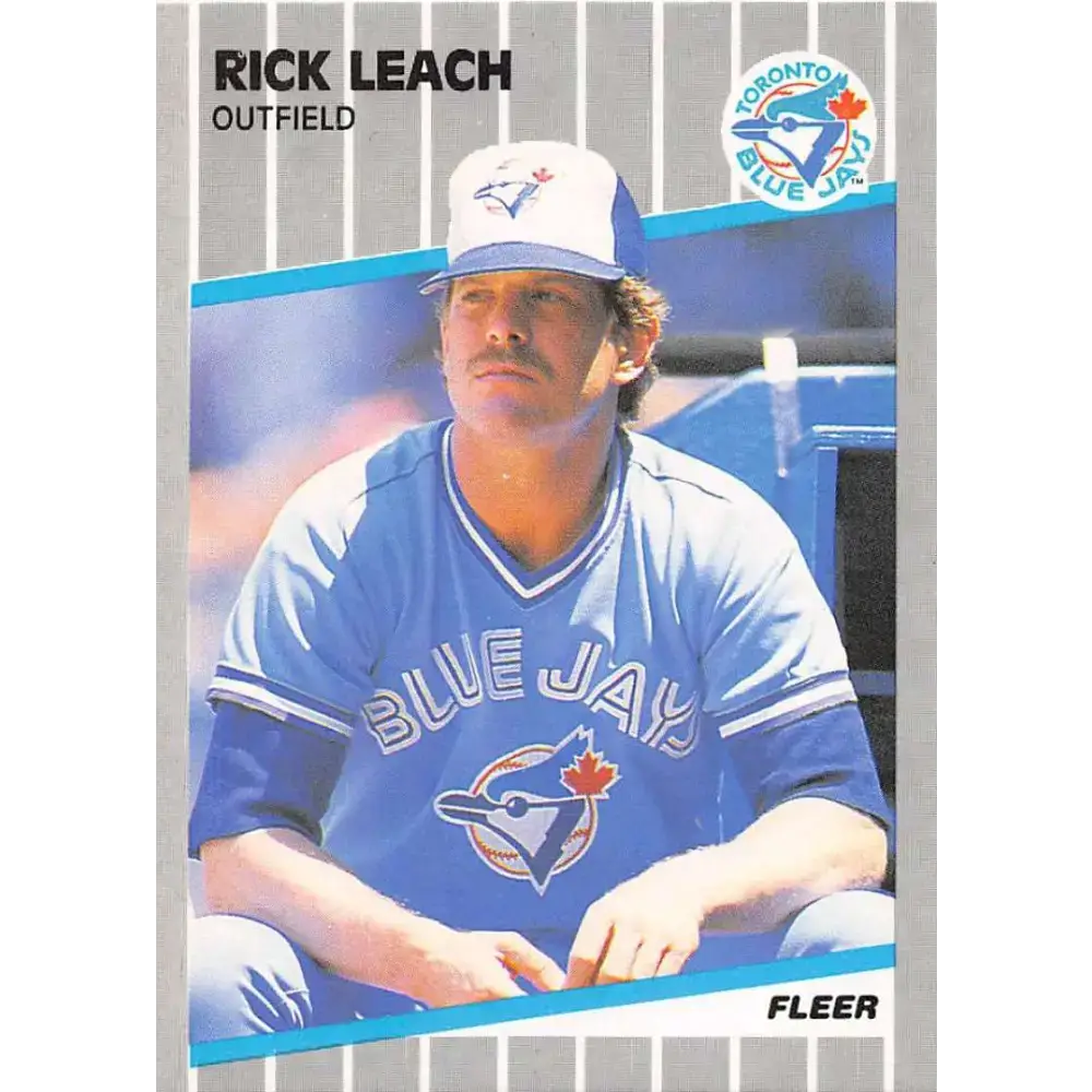 1989 Fleer #237 Rick Leach EX Excellent Toronto Blue Jays Baseball Card - Baseball Card Single