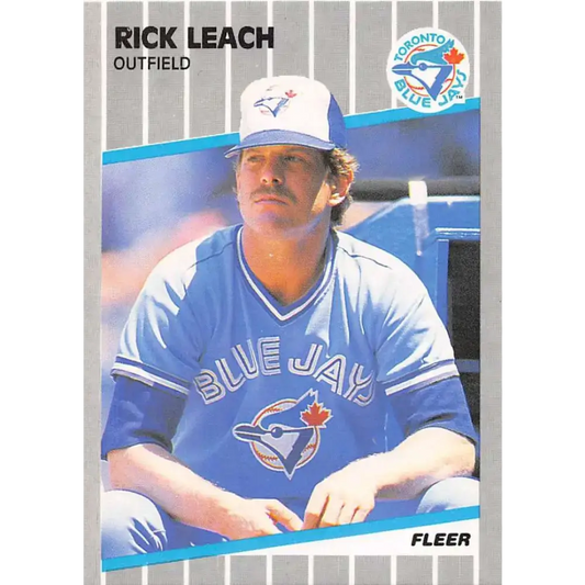 1989 Fleer #237 Rick Leach EX Excellent Toronto Blue Jays Baseball Card