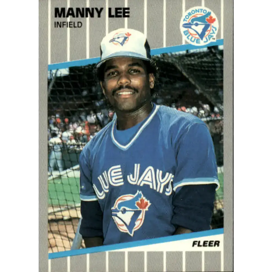 1989 Fleer #238 Manny Lee EX Excellent Toronto Blue Jays Baseball Card