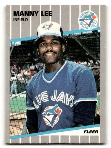Manny Lee Toronto baseball card from 1989 Fleer #238 Toronto Blue Jays NM Near M
