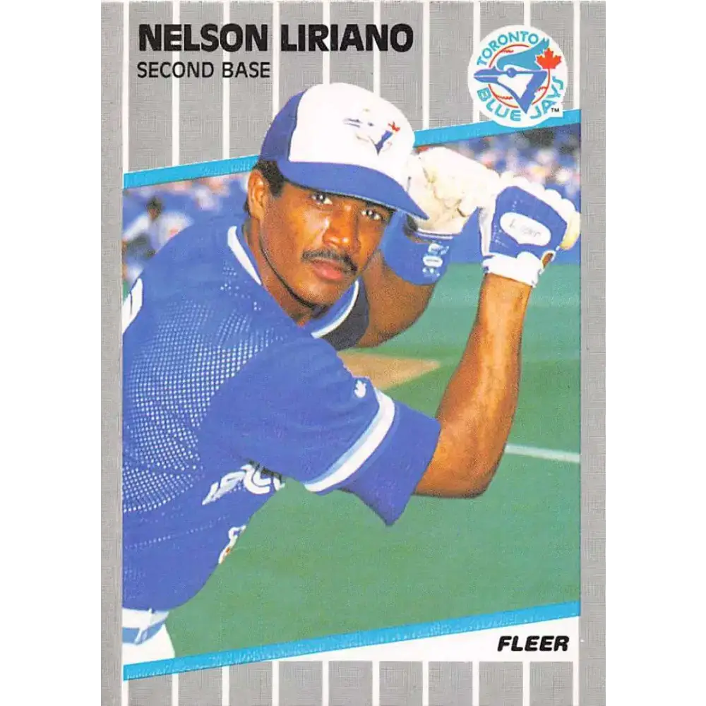 1989 Fleer #239 Nelson Liriano EX Excellent Toronto Blue Jays Baseball Card - Baseball Card Single