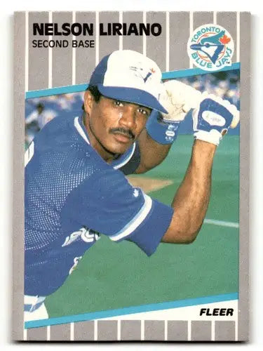 Nelson Liriano Toronto Blue Jays baseball card from 1989 Fleer #239 showcasing Liriano Toronto blue