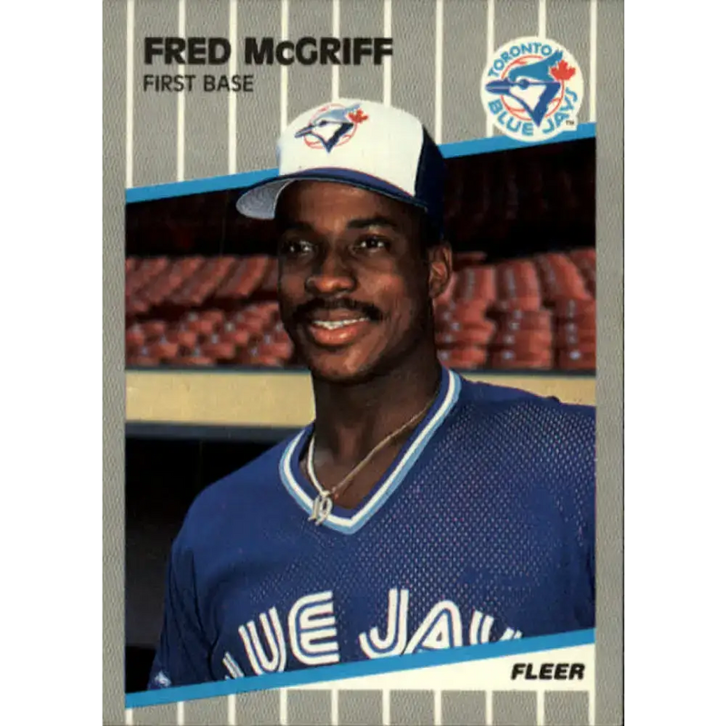 1989 Fleer #240 Fred McGriff EX Excellent Toronto Blue Jays Baseball Card - Baseball Card Single