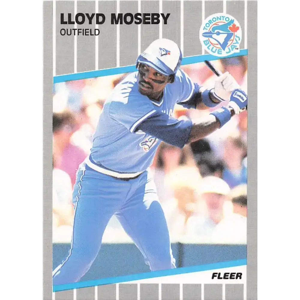 1989 Fleer #241 Lloyd Moseby EX Excellent Toronto Blue Jays Baseball Card - Baseball Card Single