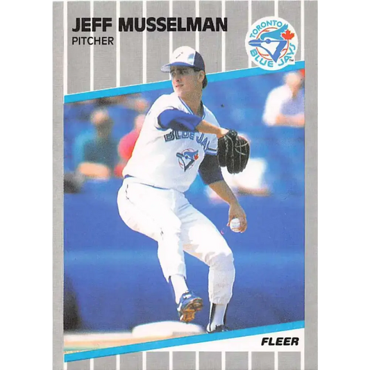 1989 Fleer #243 Jeff Musselman EX Excellent Toronto Blue Jays Baseball Card