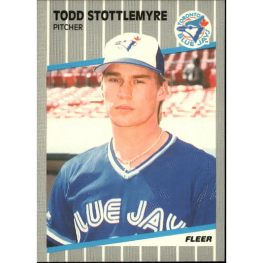 1989 Fleer #245 Todd Stottlemyre EX Excellent Toronto Blue Jays Baseball Card