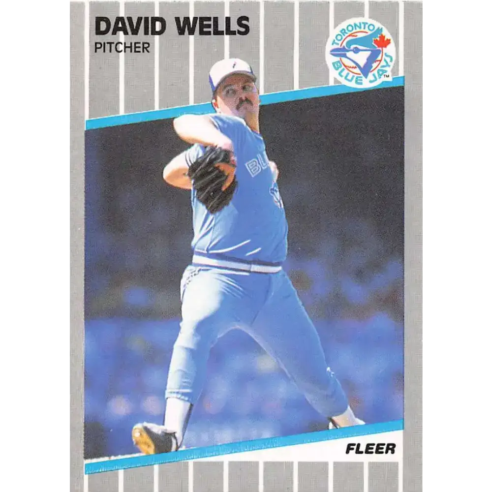 1989 Fleer #247 David Wells EX Excellent Toronto Blue Jays Baseball Card - Baseball Card Single