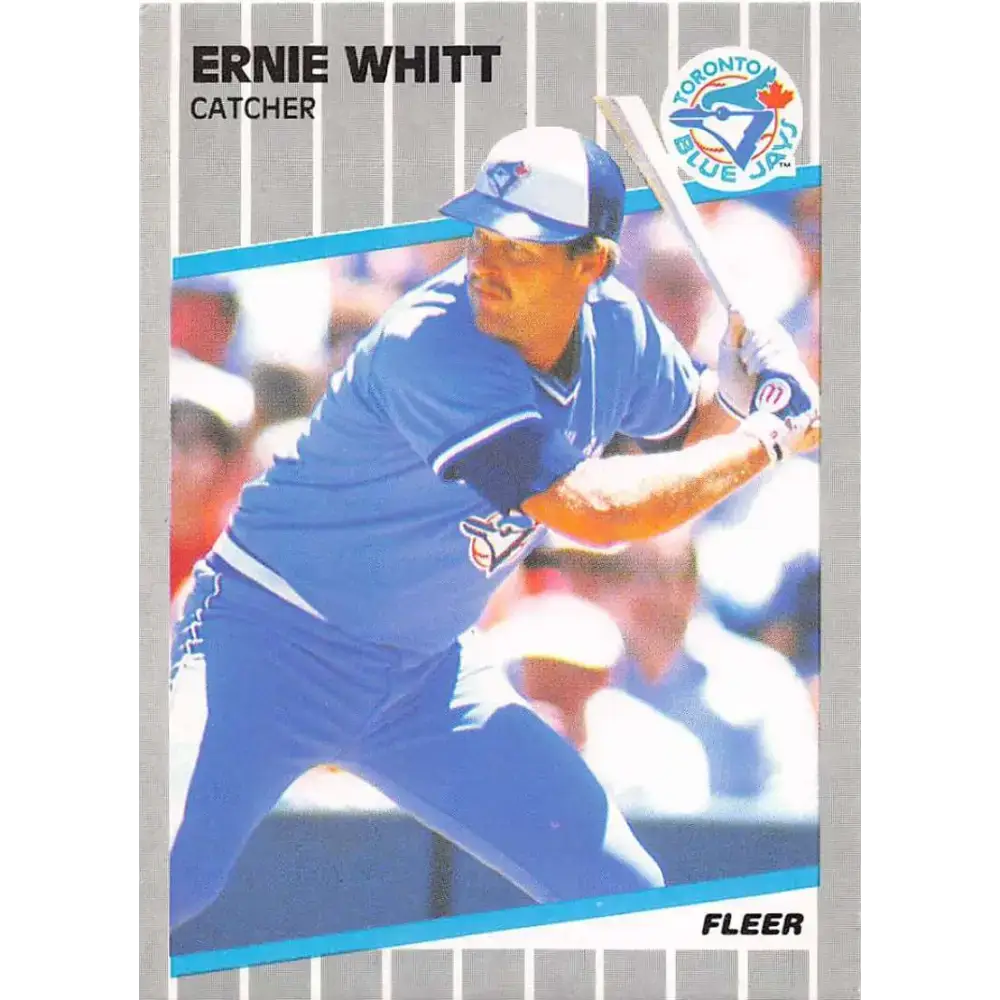 1989 Fleer #248 Ernie Whitt EX Excellent Toronto Blue Jays Baseball Card - Baseball Card Single