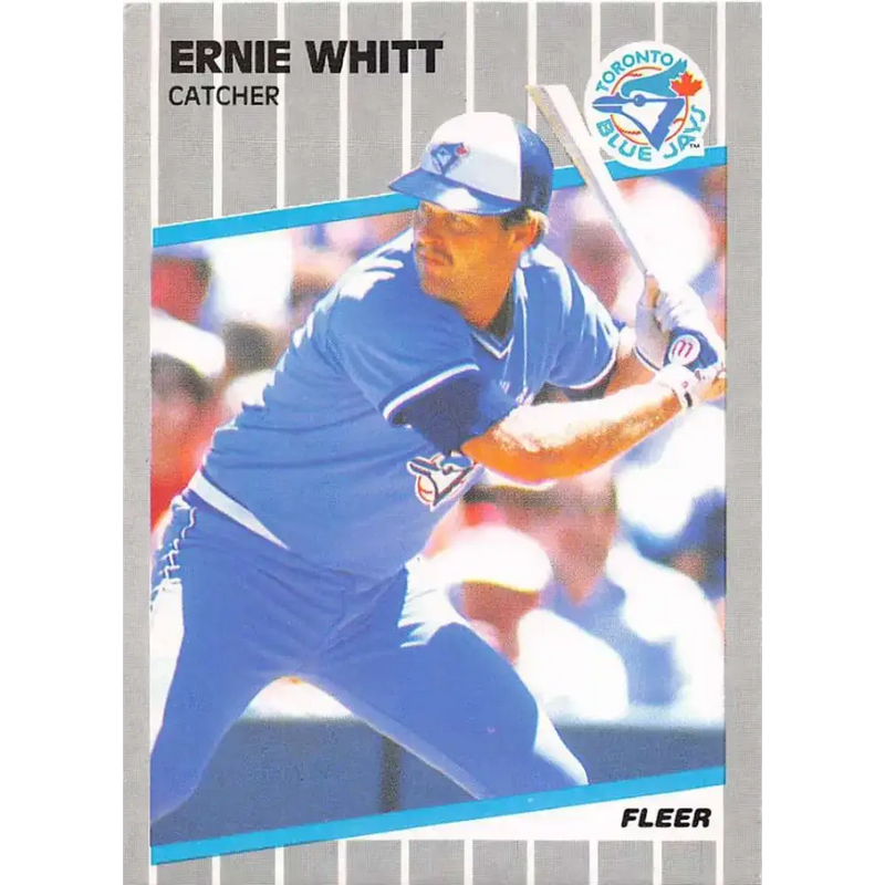1989 Fleer #248 Ernie Whitt EX Excellent Toronto Blue Jays Baseball Card - Baseball Card Single