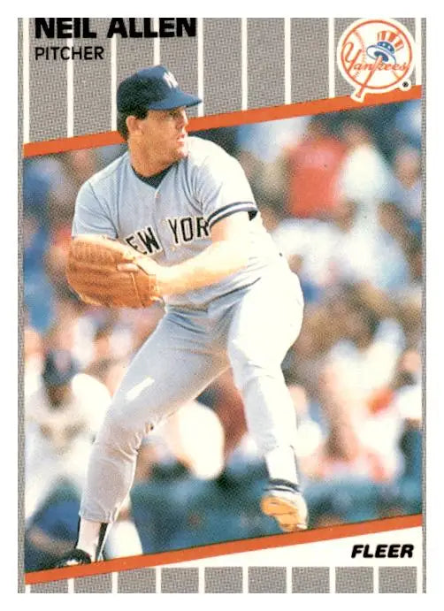 1989 Fleer #250b Neil Allen - Baseball Card Single