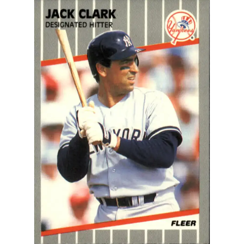 1989 Fleer #252 Jack Clark EX Excellent New York Yankees Baseball Card - Baseball Card Single