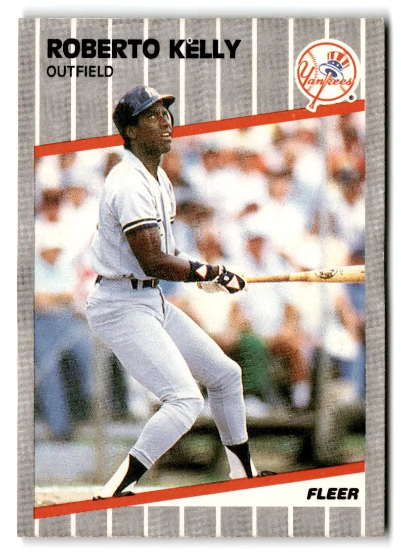 1989 Fleer #256 Roberto Kelly - Baseball Card Single