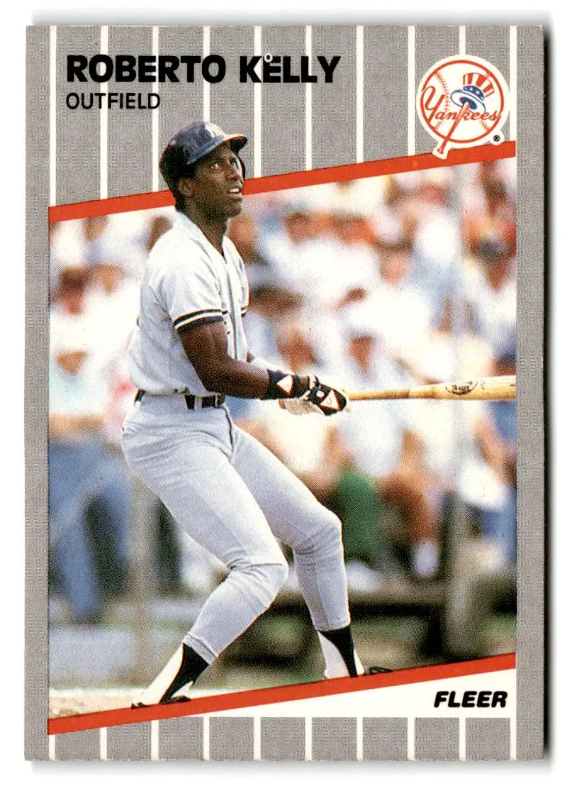 1989 Fleer #256 Roberto Kelly - Baseball Card Single
