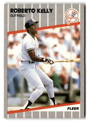 1989 Fleer #256 Roberto Kelly - Baseball Card Single