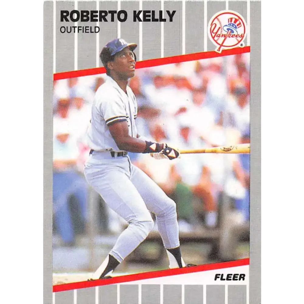 1989 Fleer #256 Roberto Kelly EX Excellent New York Yankees Baseball Card
