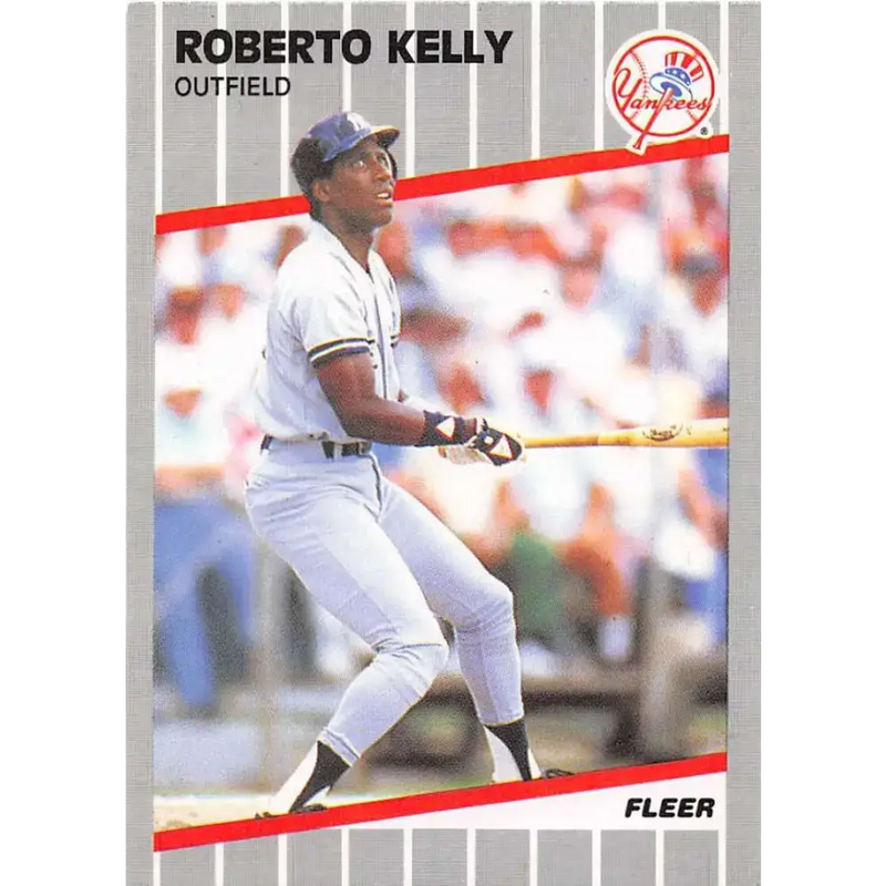 1989 Fleer #256 Roberto Kelly EX Excellent New York Yankees Baseball Card
