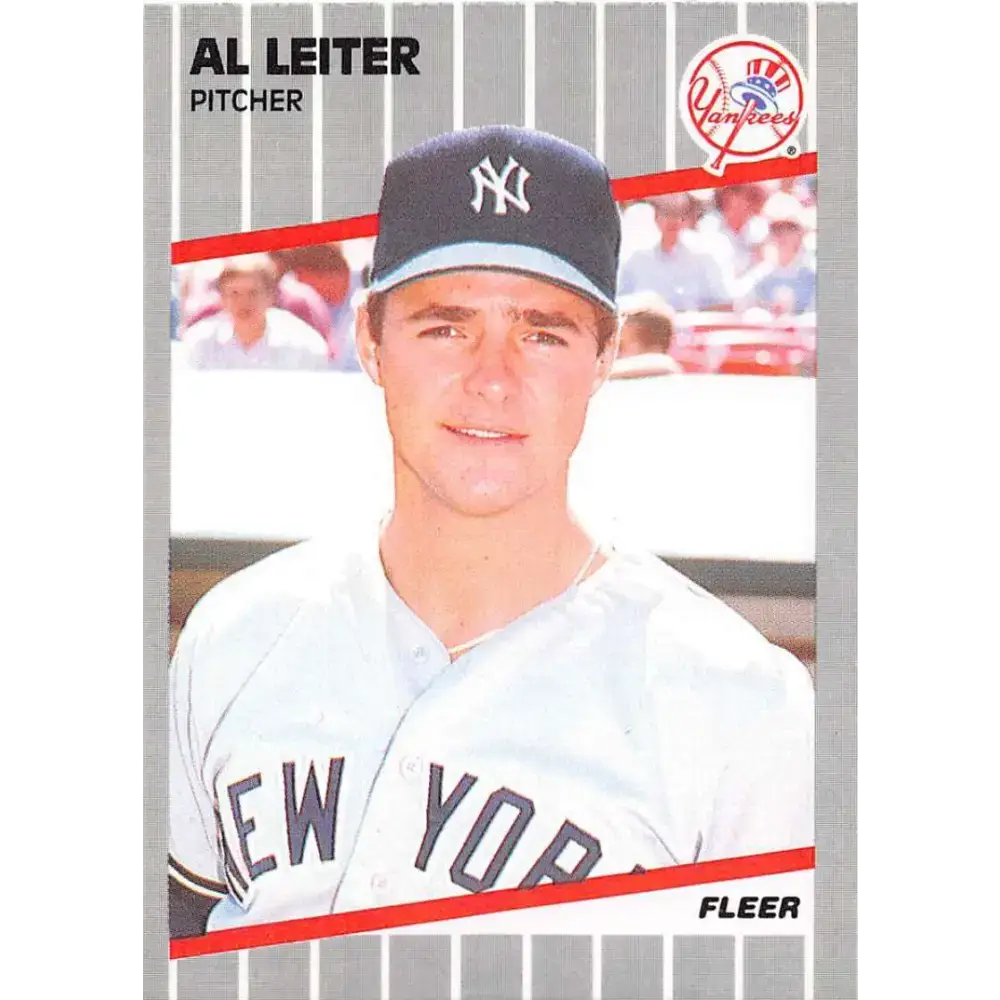 1989 Fleer #257 Al Leiter EX Excellent New York Yankees Baseball Card - Baseball Card Single